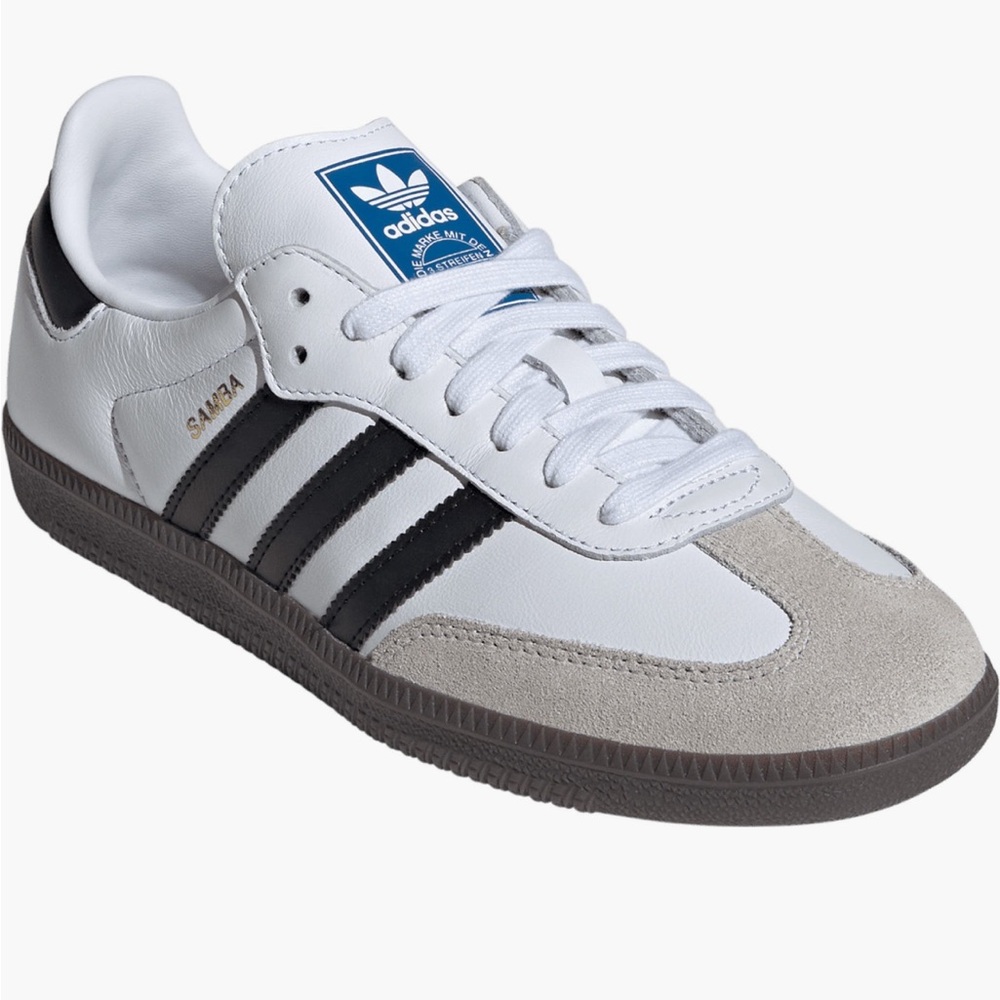 Adidas Samba White and Black Trainers LIKE NEW